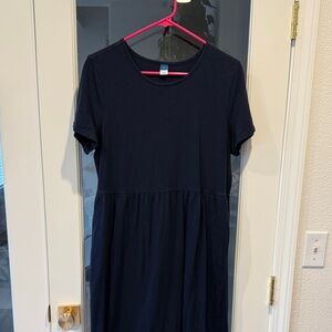 Old Navy t shirt dress, navy blue